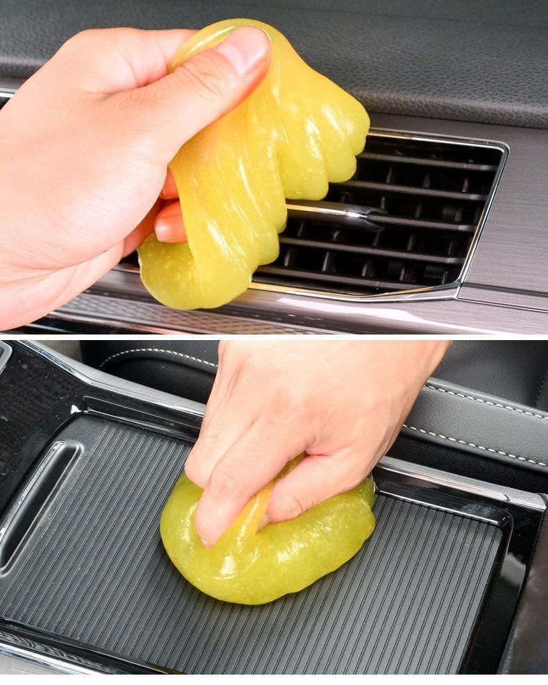Multifunctional cleaning soft gel, a car cleaning tool, a high-tech car accessory, a car vacuum cleaner for removing dust and dirt