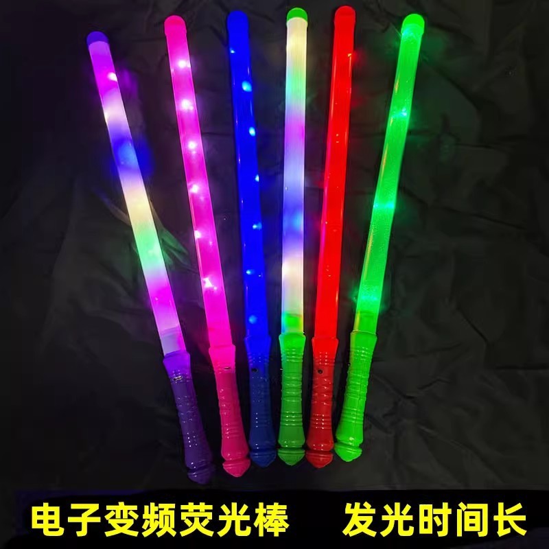 七色光る棒 コンサート用ライトスティック 光る棒応援棒 手持ちライトスティック 星型ライトスティック 夜光棒|undefined