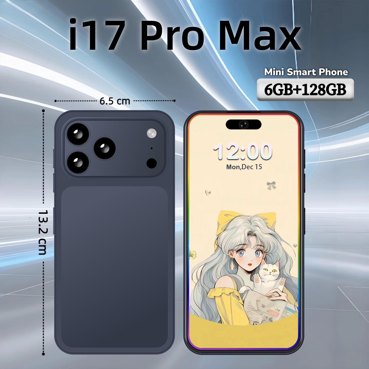 Mini Smartphone Android i17 3+32GB Android 10 5.3 Pulgadas image 3