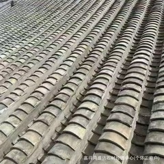 现货厂家批发小青瓦各种规格老旧瓦片四合院民宿旧青瓦片古建瓦片