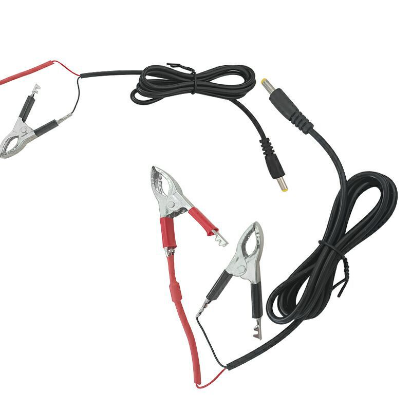 Battery flashlight charger with line battery charger wholesale 4.0*1.7 interface through clip charging line Battery flashlight charger with line battery charger wholesale 4.0*1.7 interface through clip charging line