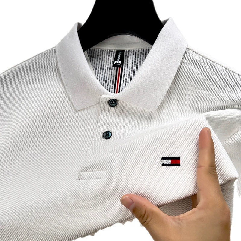 Summer cotton elite short sleeve T-shirt, polo, 100% cotton