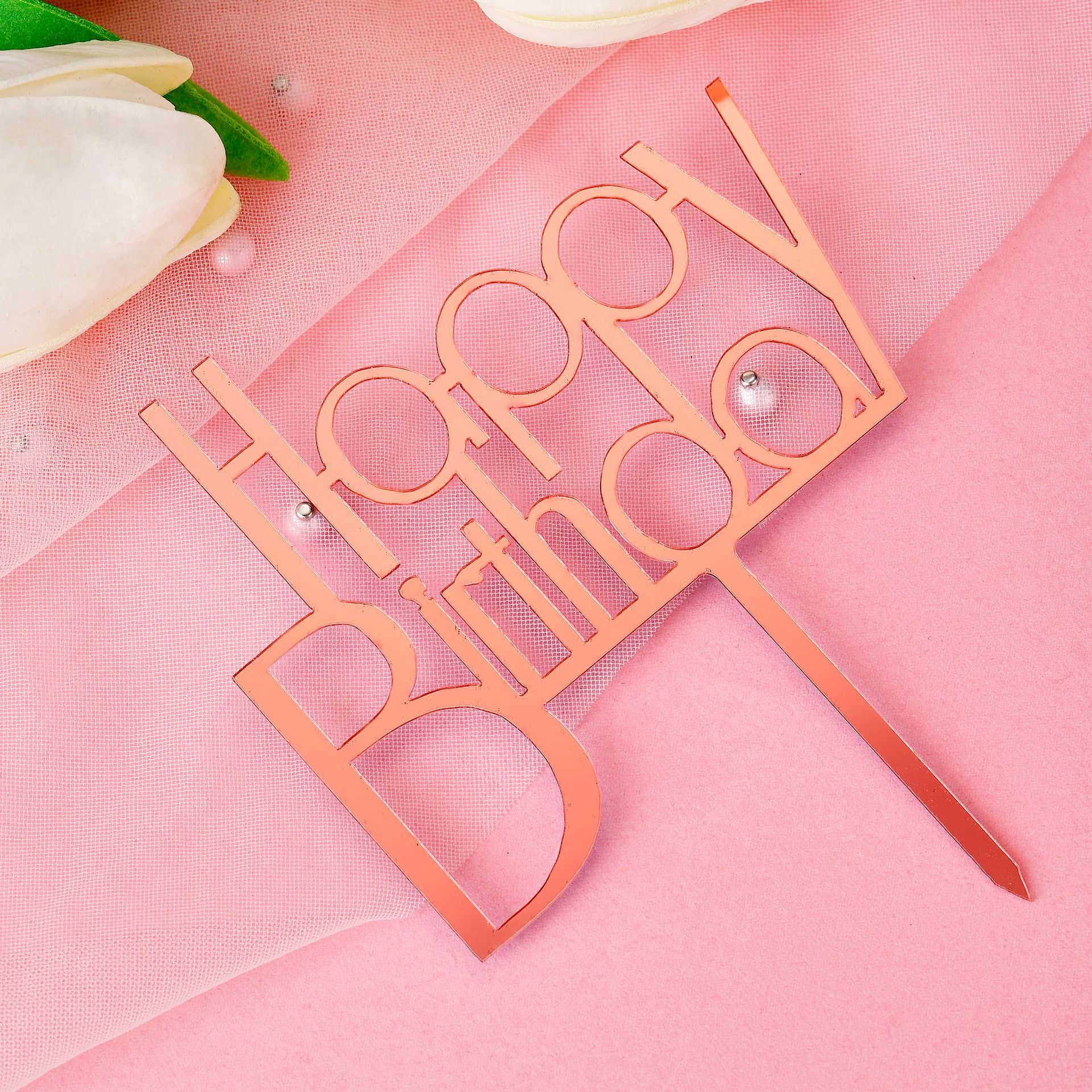 Pequeño 10 paquetes de pasteles acrílicos, tarjetas, letras, arreglos de cumpleaños, tarjetas, decoraciones para hornear, decoración de celebridades de Internet