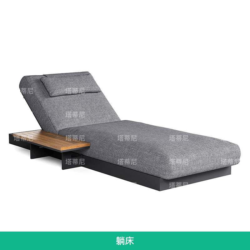 Sofá al aire libre patio jardín al aire libre muebles de hotel villa terraza impermeable sofá de aluminio diseñador image 8