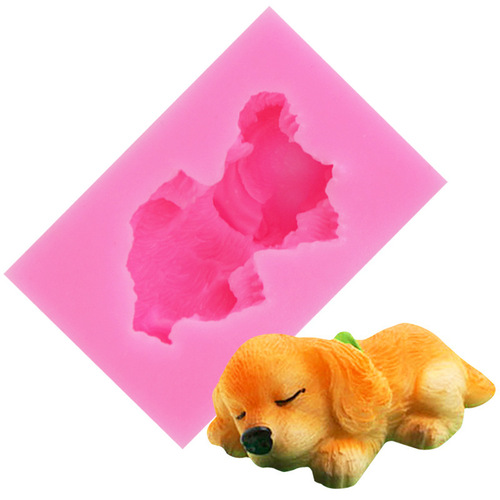 Puppy Silicone Mold Fondant Chocolate Cake Decoration Mold DIY Baking Mold