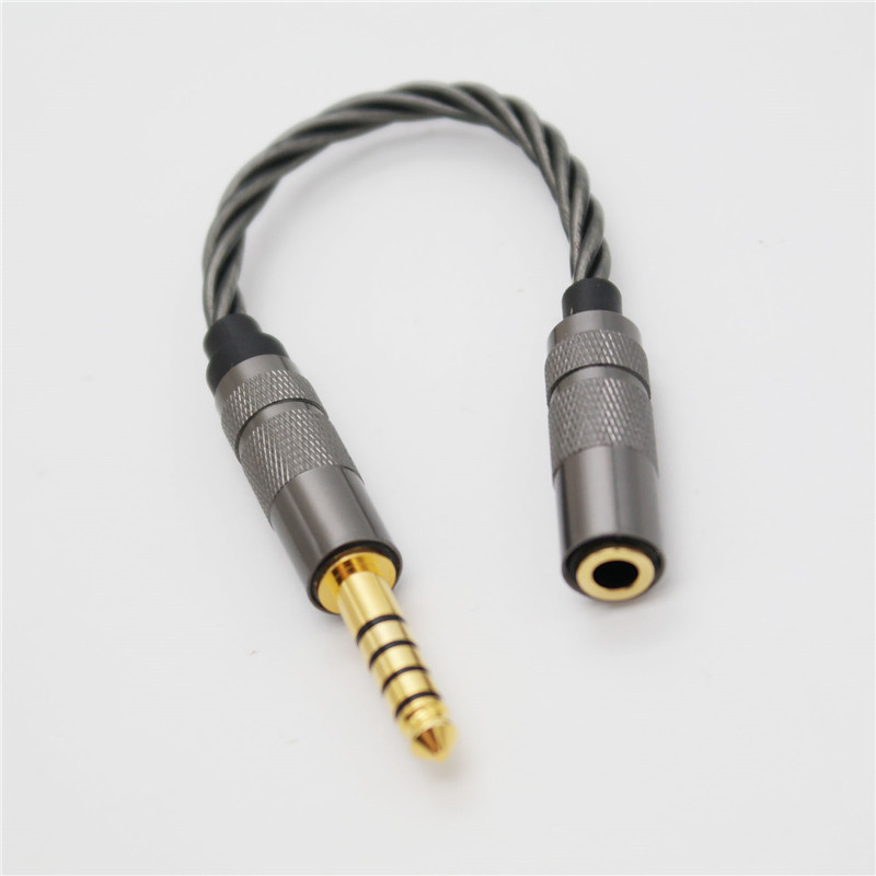 Zhongshan Zhensheng cable plateado cable adaptador de equilibrio central 4,4 revolución 3,5 cable adaptador de audio hembra calidad de sonido se siente bien