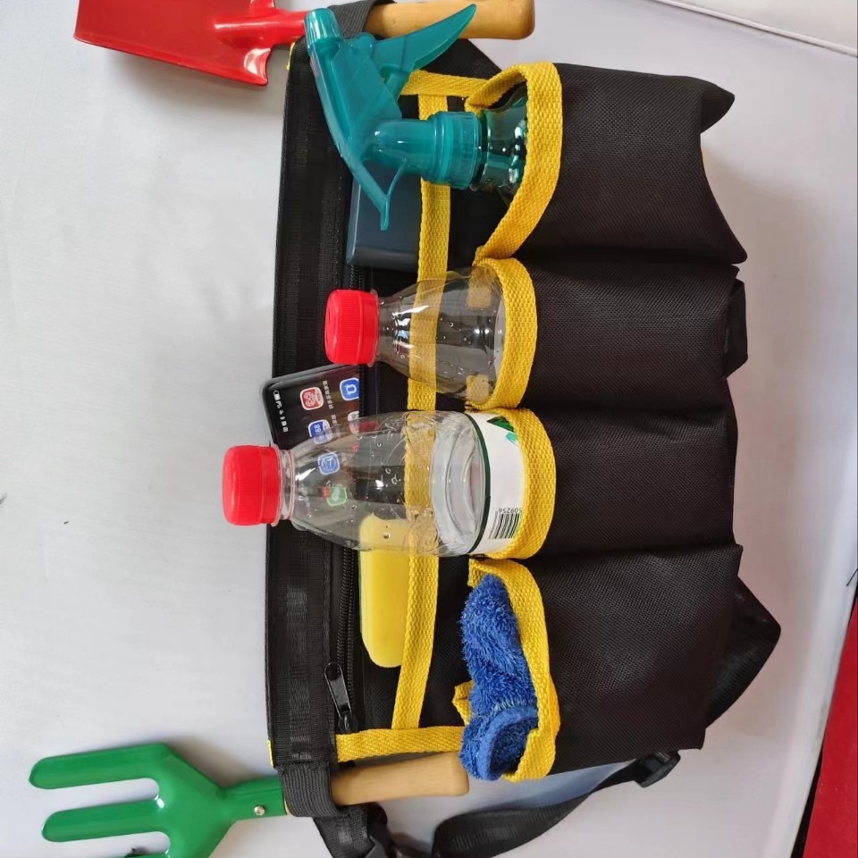 24 Three-storey Thick 7-pocket Oxford Cloth Tools Waitbag Large Shopping Mall Cash Cashier Waitress Cleaning Waiter Property Garden