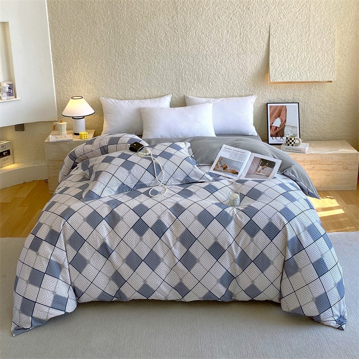 Nueva cubierta de edredón de estilo chino una sola pieza para comprar una sola pieza más gruesa de lana molida otoño invierno calor al por mayor cubierta de edredón de algodón una sola pieza