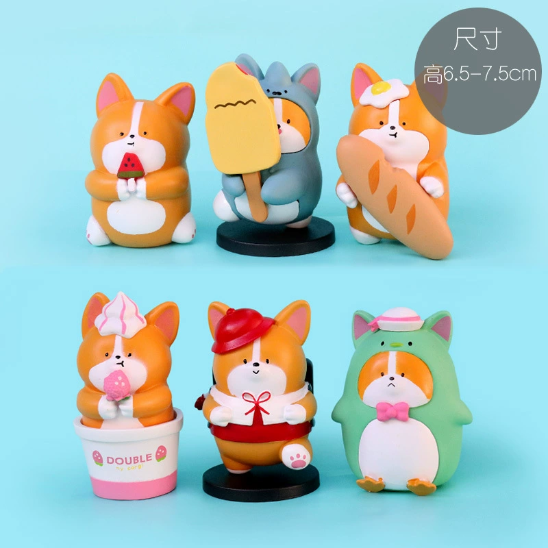 Q-version anime mini figure, cute character collectible, single blind-style figurine (61 g)