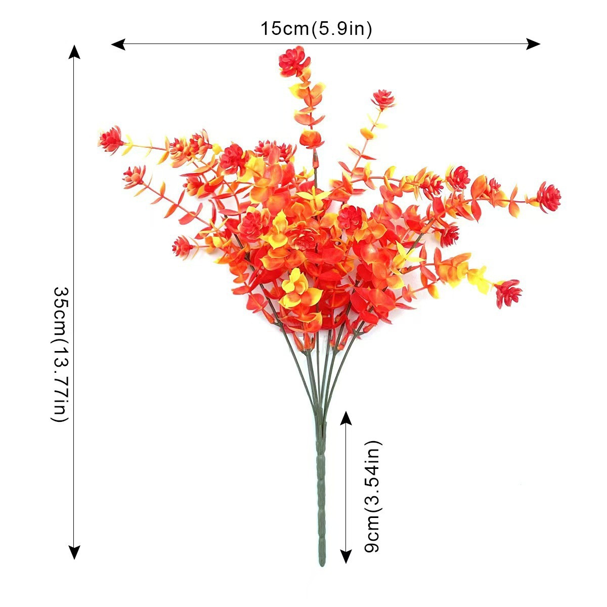 Amazonas transfronterizas de otoño de plástico simulado flores artificiales plantas de eugalia violeta flores decorativas al aire libre