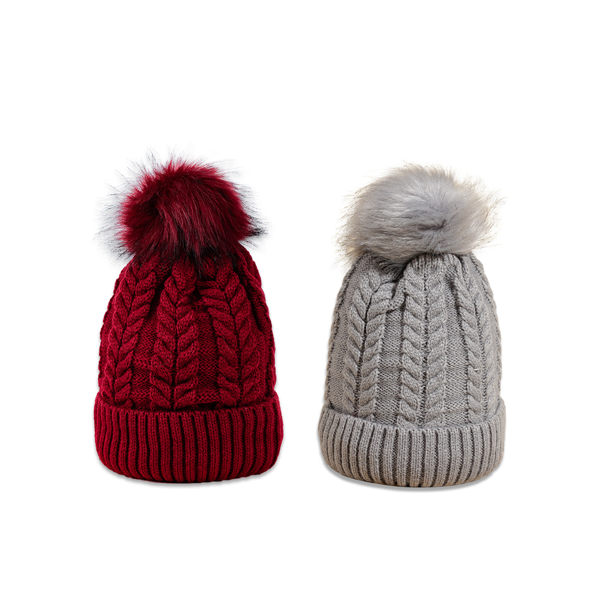 80g Weight Housewarming, Anniversary, Business, Wedding, Birthday, Festival Occasion Solid Color Pattern Unisex Gender Korean Style Style Grey, White, Pink, Red, Black Color Pink Hat Korean Version Of Pure Color Wild Twist Woolen Hat Warm Fashion Hair Ball Trend Knitted Hat New 2