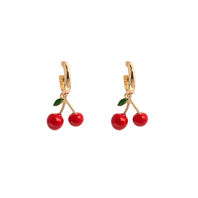 1 Paire Mode Fruit Alliage Placage Femmes Boucles D'oreilles Pendantes display picture 11