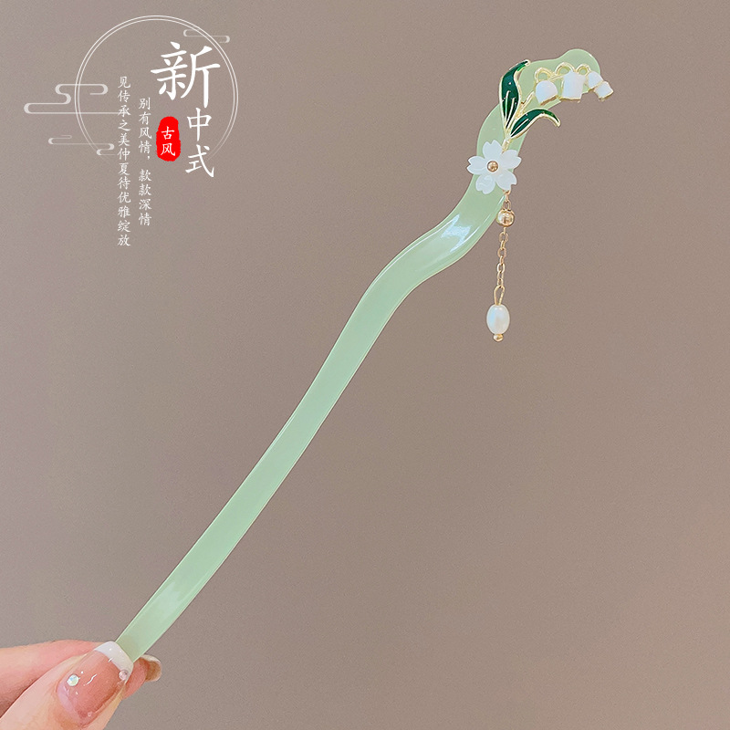 Nuevo estilo chino flange flores alfileres de cabello de alta calidad mujer cabeza trasera alfileres de cabello chino cheongsamos alfileres de cabello tocado