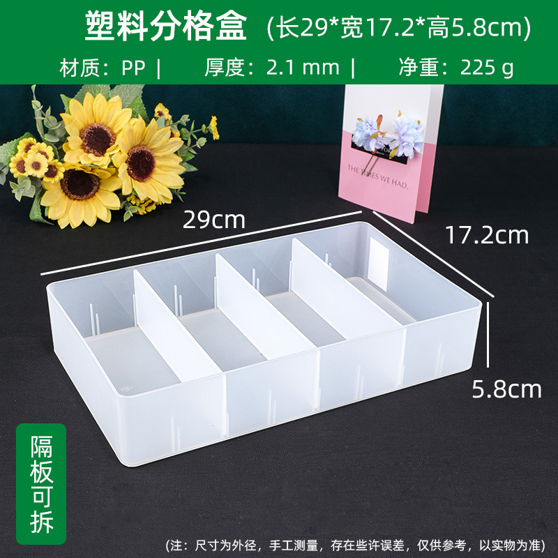 プラスチック製のコンパートメント収納ボックス、透明なナース薬箱、分離された収納バスケット、注射薬局バスケット、輸液卸売|undefined