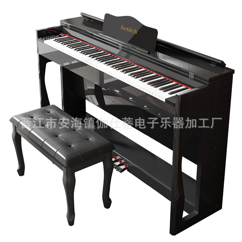 Ventas directas de fábrica hetishi 88 llave eléctrica piano peso martillo adulto hogar niños principiante kindergarten maestro Examen de Grado puede hacer inglés
