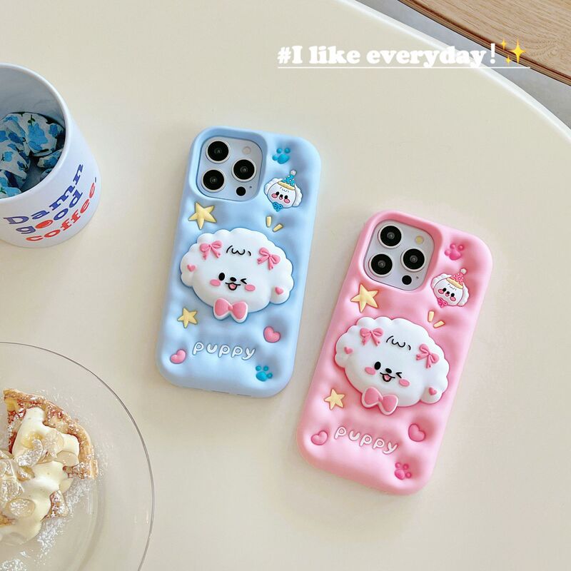 Stand Pet Dog Apple 14/15 Promax16 Phone Case iphone13pro Women 12 Silicone 11 Soft Case Stand Pet Dog Apple 14/15 Promax16 Phone Case iphone13pro Women 12 Silicone 11 Soft Case