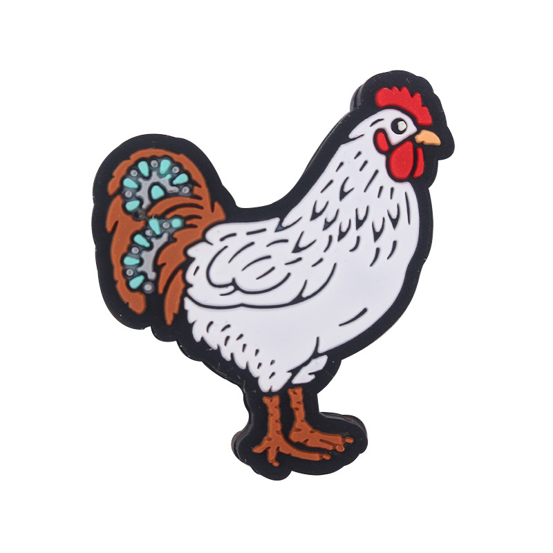 Productos para bebés caricatura silicona perlas de gallo DIY bebé molar tetina cadena de pulsera de goma juguetes accesorios