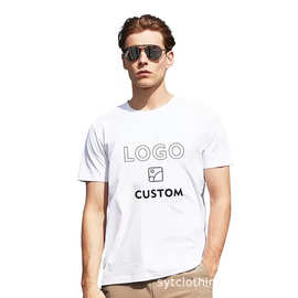 tshirt服装厂 tshirt男装短袖美式 t恤定制印字广告衫 加厚T恤男