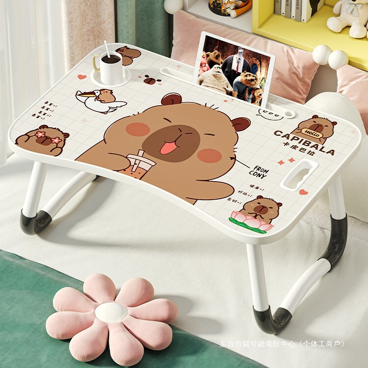 Small Bed Table Foldable Dormitory Computer Table Home Bedroom Bay Window Desk Student Dormitory Lazy Study Table