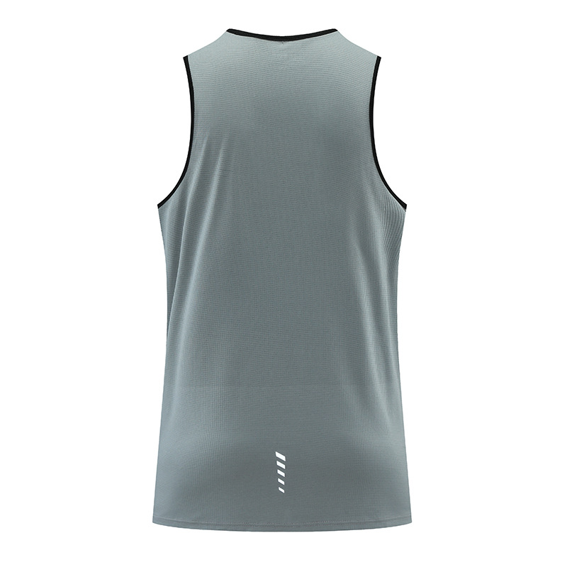 Maratón de verano corriendo Chaleco de secado rápido deportes de hombres y mujeres mismo elástico suelto con sensación de hielo entrenamiento superior ropa de fitness