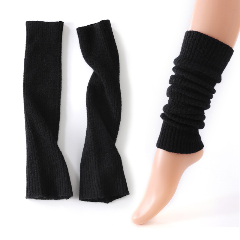 卸売ライブソックス純粋なカシミヤソックス女性のための秋と冬 2024 レイジー多用途ニットレッグカバー厚みのあるクロスボーダー代理店|undefined