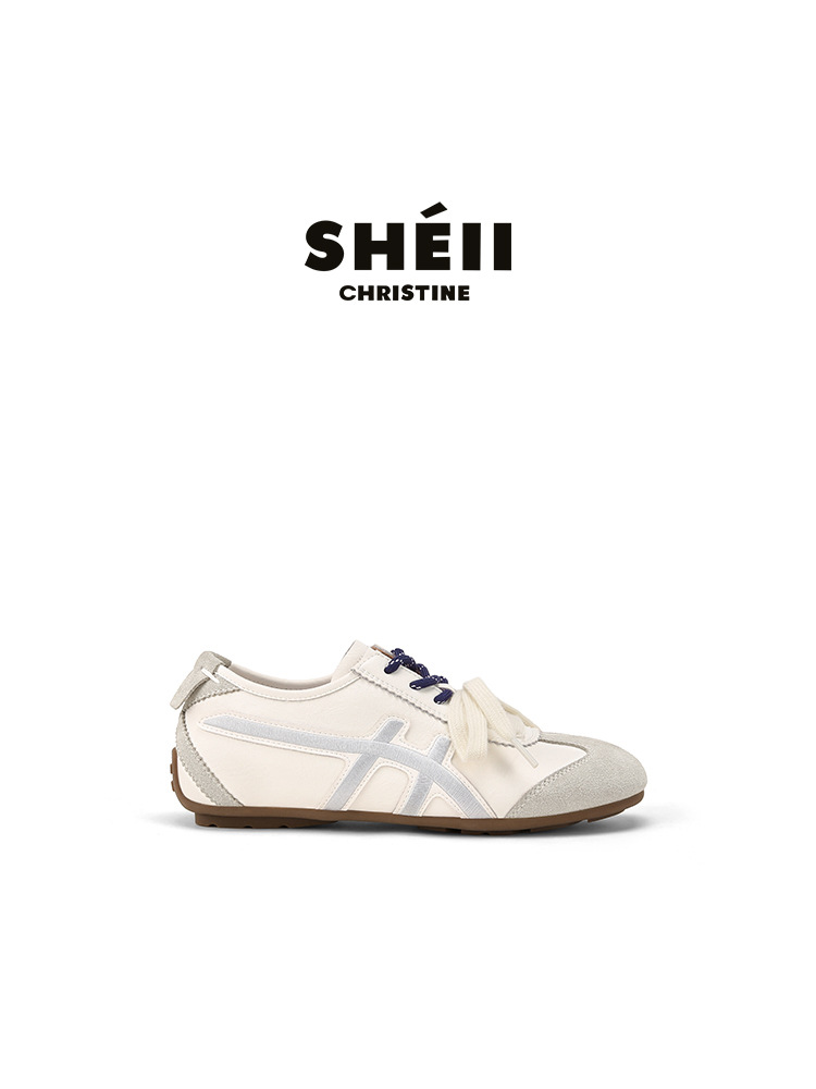 [Sheii Su Yinyin] Chica enamorada ~ Cordones dobles, zapatos casuales a juego, zapatos Forrest Gump, zapatos de entrenamiento alemán para mujer