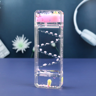 # Cute Oil Leaking Desktop Creative Ornaments Birthday Gift Dripping Oil Liquid Hourglass Timer Kidsren's Stress Relief Toy