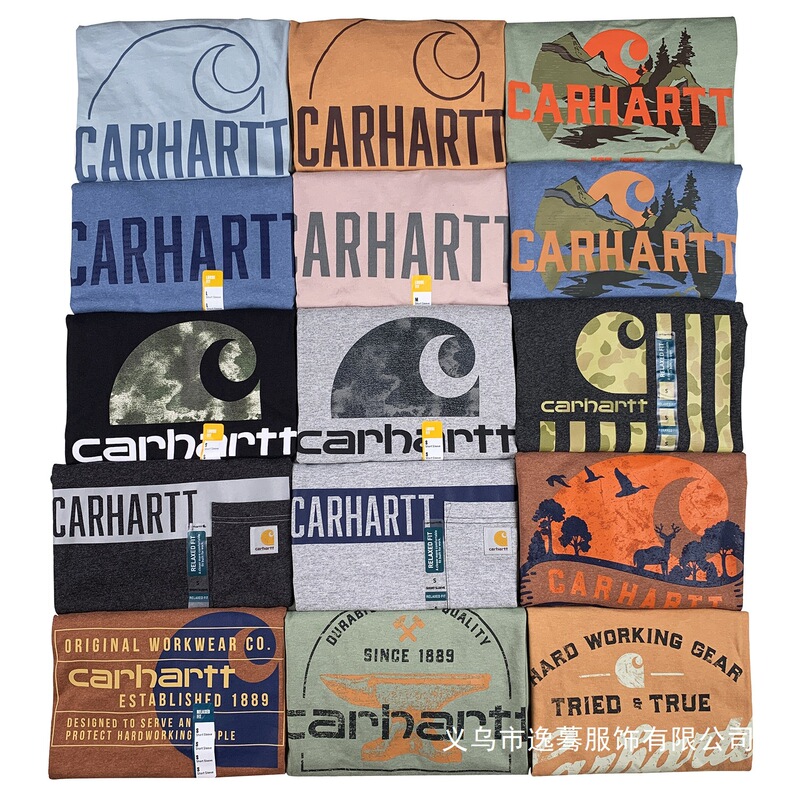 Carhartt Short-Sleeve K87 Main Line American Workwear Trendy Hip-Hop Loose Fit Unisex Couple Style Carhartt Wholesale