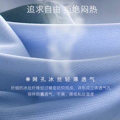 New Summer Lightweight Mesh Breathable Quick-Dry Men's Underwear with High-Elastic Ice Silk Seamless Straight Leg Underpants for Men, Wholesale