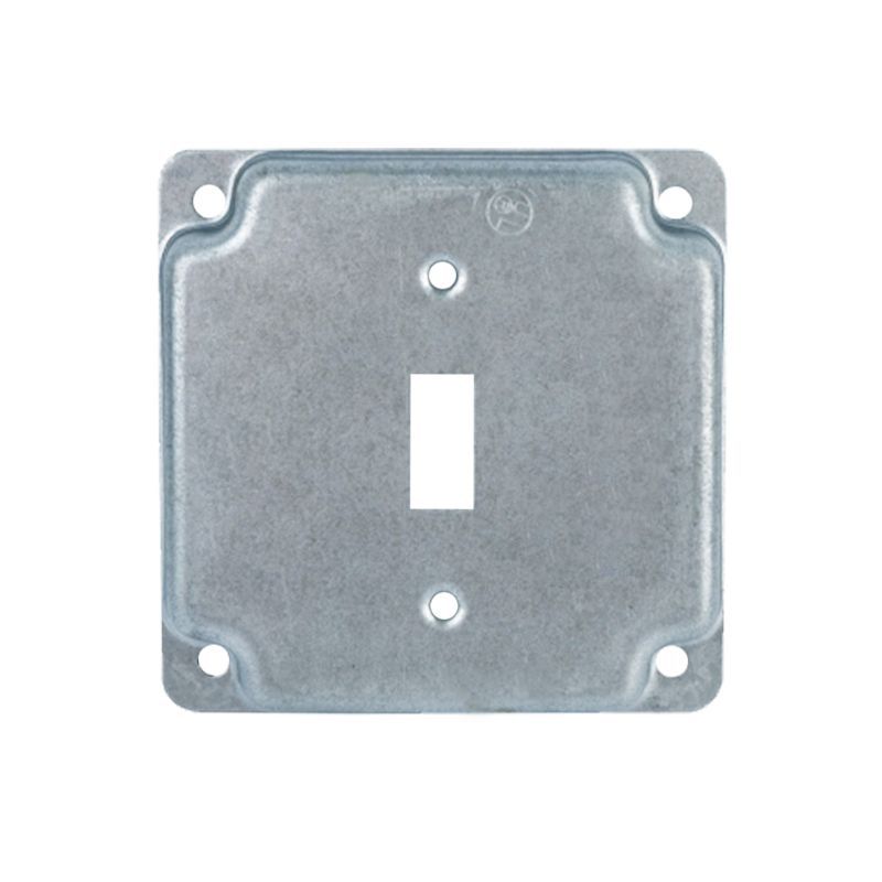 USLINSKY ETL - Placa de cubierta galvanizada estándar americana de 4x2 pulgadas para panel de interruptores y toma de corriente contra incendios