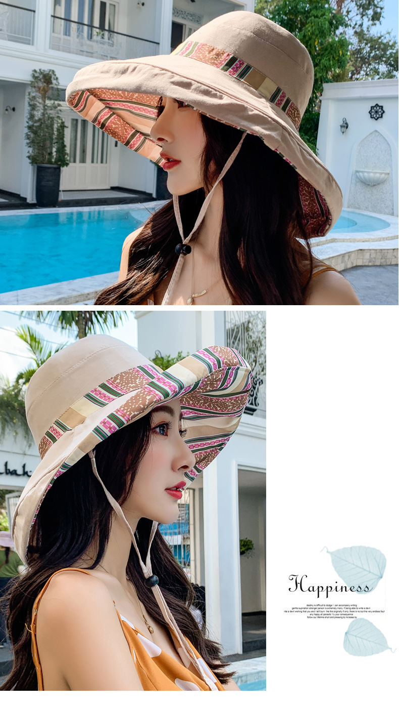 Women's Vacation Ethnic Style Colorful Big Eaves Bucket Hat display picture 6