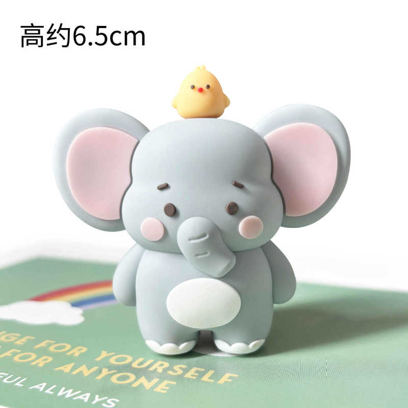 フォレスト動物園ケーキデコレーションオーナメントソフトプラスチック漫画象キリン子供の誕生日パーティーベーキングデコレーション|undefined