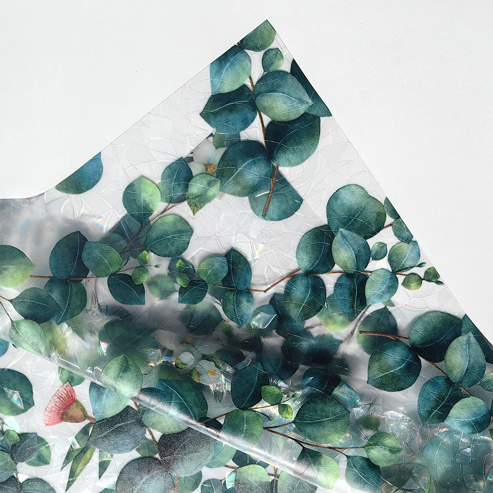 140g Weight Glass paster Home Textiles & Decor Type PVC Material Leaf Pattern Casual, Pastoral Style Casual Pastoral Leaf PVC Glass Paster Wall Art 36