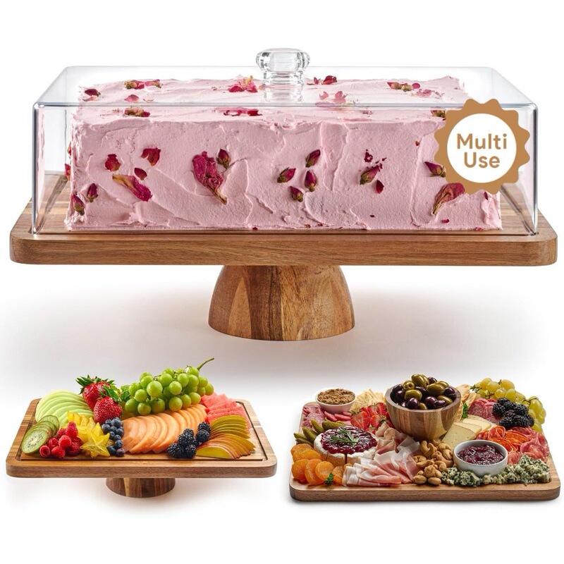 Acacia Wood Cake Rack Wooden Table Display Table Dessert Tray High Dinner Plate Set Table Decorative Solid Wood Dim Pot Plate Acacia Wood Cake Rack Wooden Table Display Table Dessert Tray High Dinner Plate Set Table Decorative Solid Wood Dim Pot Plate