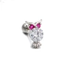 EGD0215 Large Red Eye Gold White K