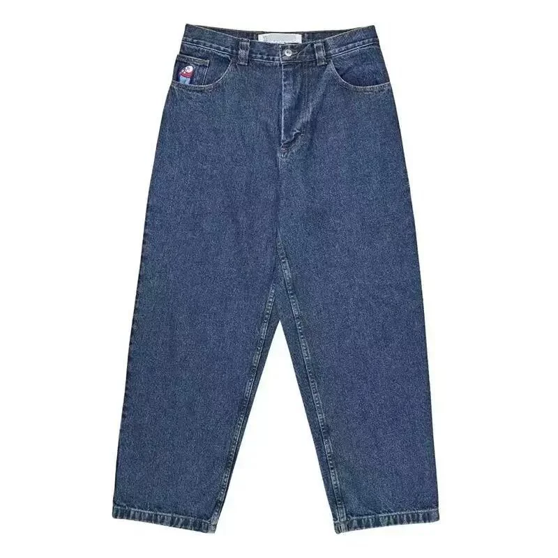 Blue jeans hip-hop style, oversize