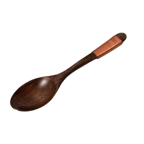 Nanmu small spoon Japanese style wooden spoon wooden spoon household honey stirring spoon small wooden spoon manufacturer wholesale