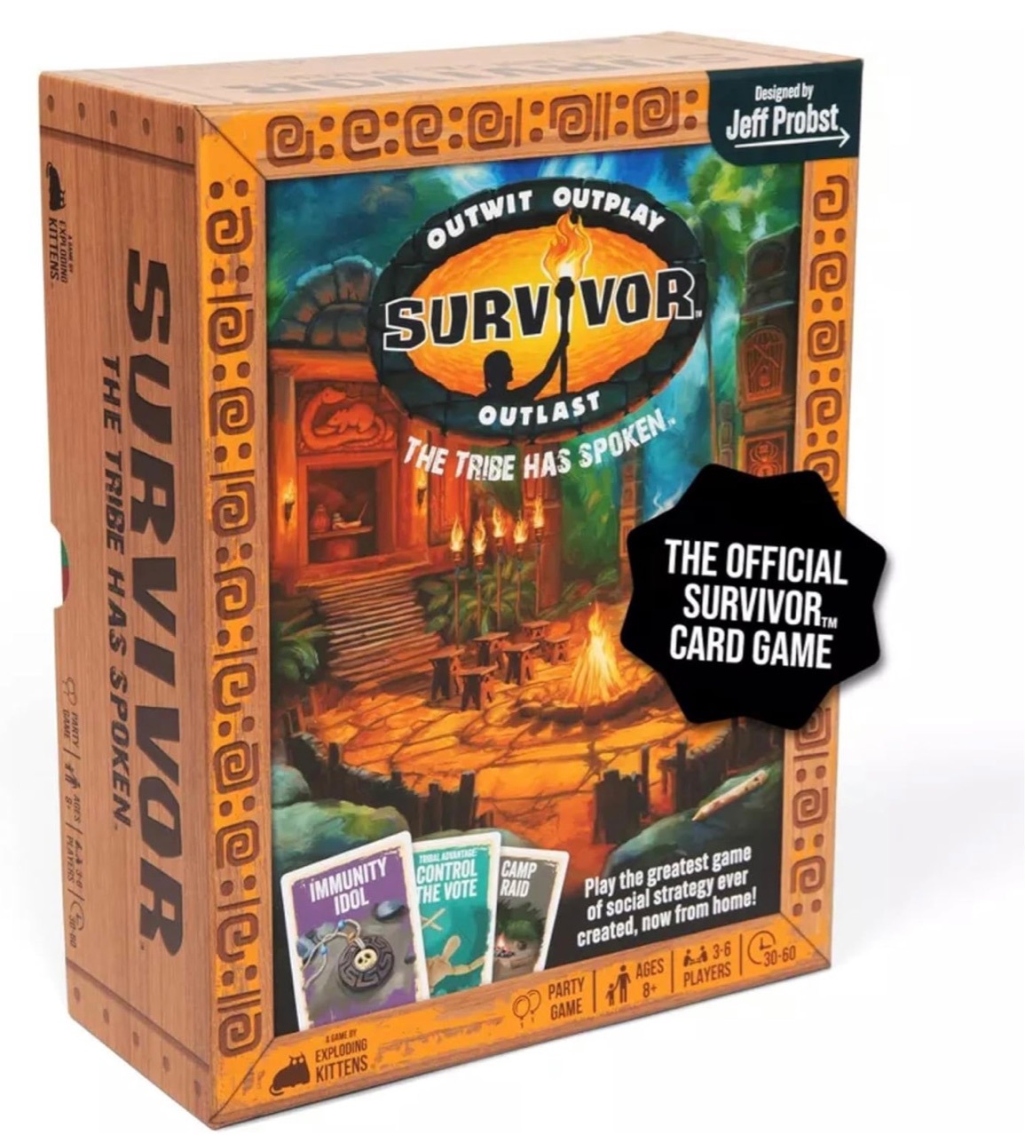 Survivor: the Tribe Has Spoken Family Game Card Survivor Game Card