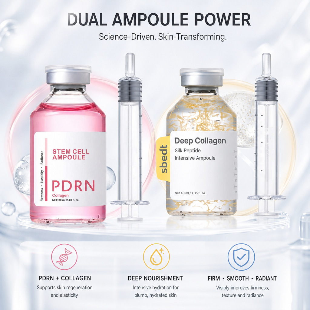 Cross-Border Pink Pdrn Collagen Ampoule Stem Cell Ampoule Essence Moisturizing Essence