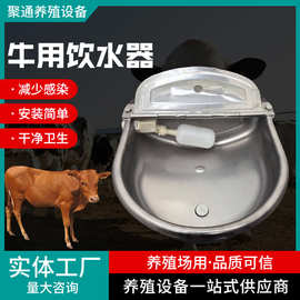 304不锈钢牛羊马自动饮水碗 防冻可调水位养殖饮水槽 养殖场专用