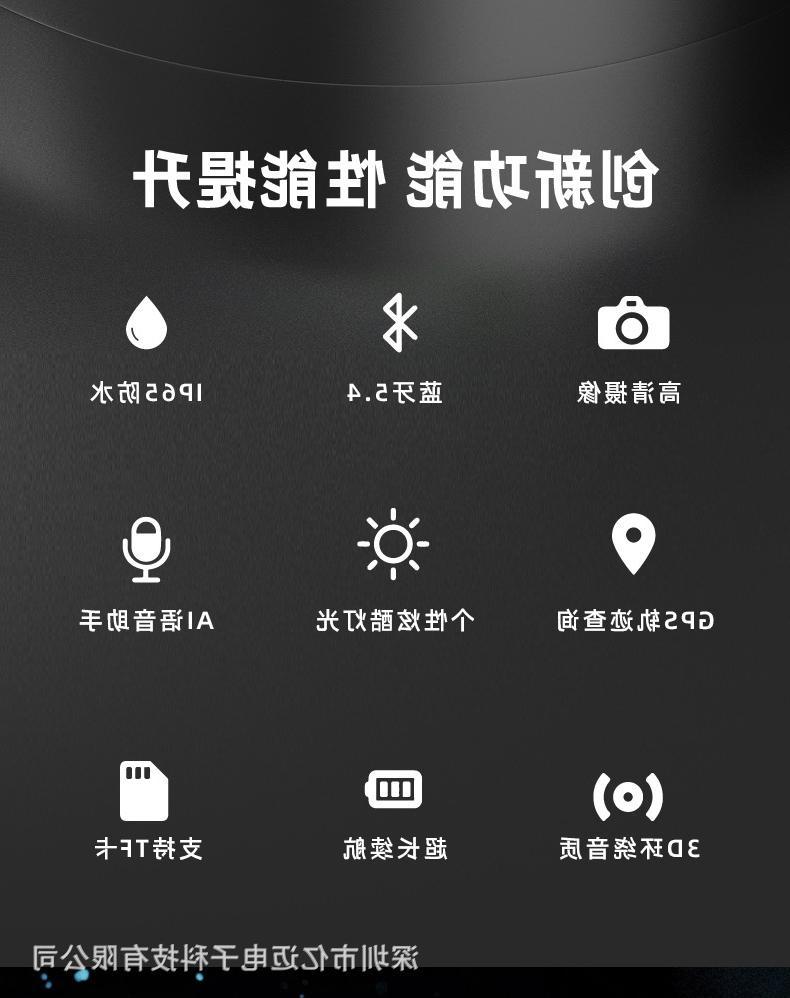 Cross-border motorcycle helmet Bluetooth headset, dashcam, HD camera, FM radio, GPS tracking query