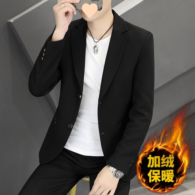 23*77 두 버튼 블랙 플러스 벨벳 따뜻한 스타일