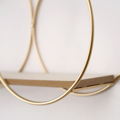 Wall-mounted shelf without drilling for bedside wall storage, bedroom dormitory living room hanging decoration, shop wall decoration