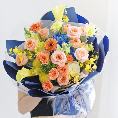 Morning mist matte paper, festive thickened flower wrapping paper, bouquet wrapping flower paper, frosted paper roll Korean bouquet paper wholesale
