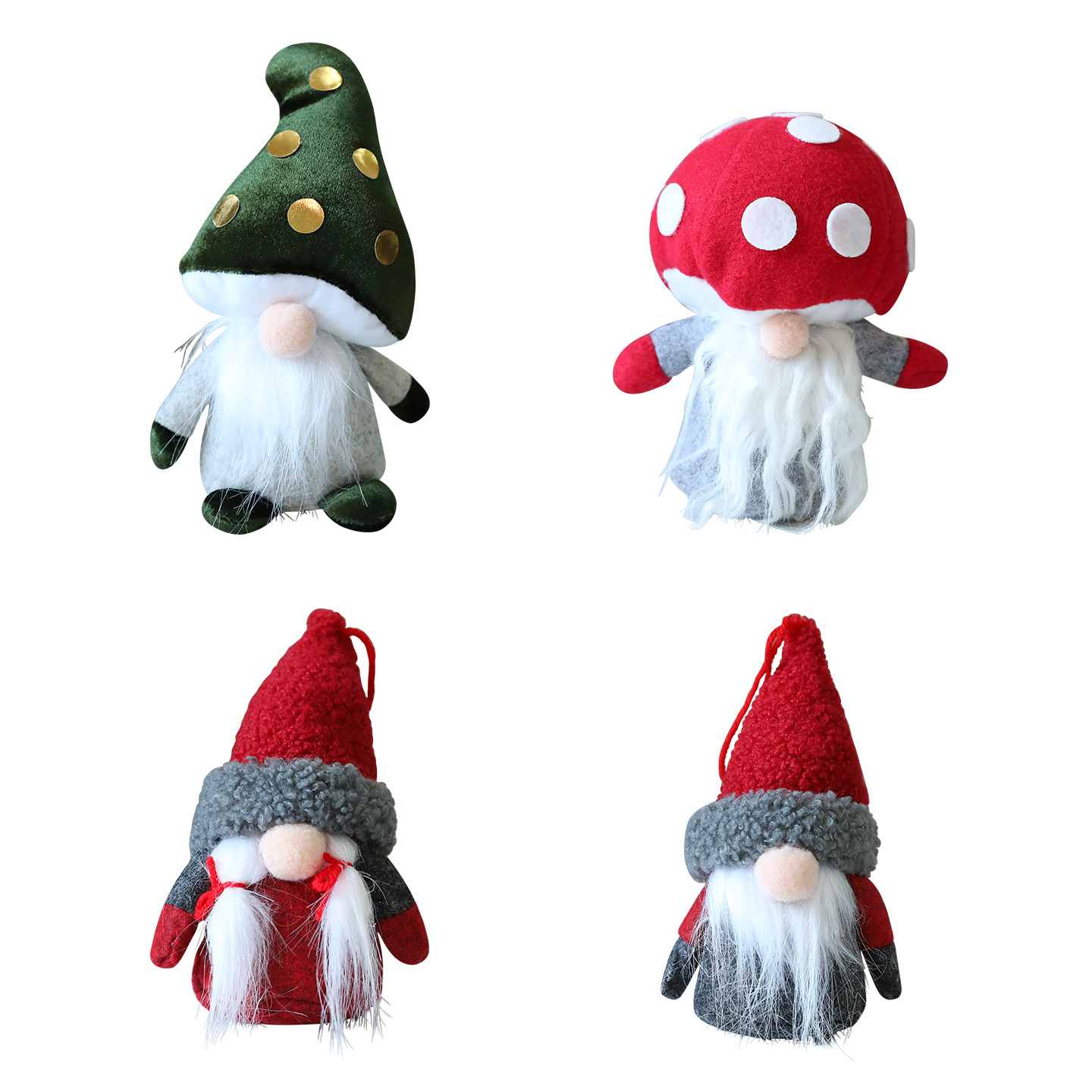 Pascua nueva cabeza de hongos rojos y verdes enanos decoraciones de Pascua decoraciones de ventanas decoración