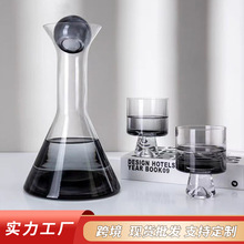 跨境轻奢创意渐变色水具套装家用高颜值冷水壶ktv样板间展厅摆件