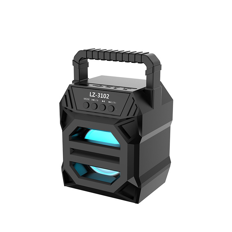 LZ-3102 portable 3-inch speaker Bluetooth speaker square dance wireless U disk card audio cross-border outdoor convenient