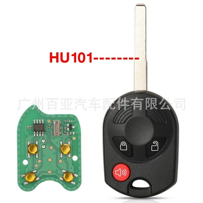 Car Keys 4-Button Oucd6000022 Straight Remote - 315mhz-3-key-hu101
