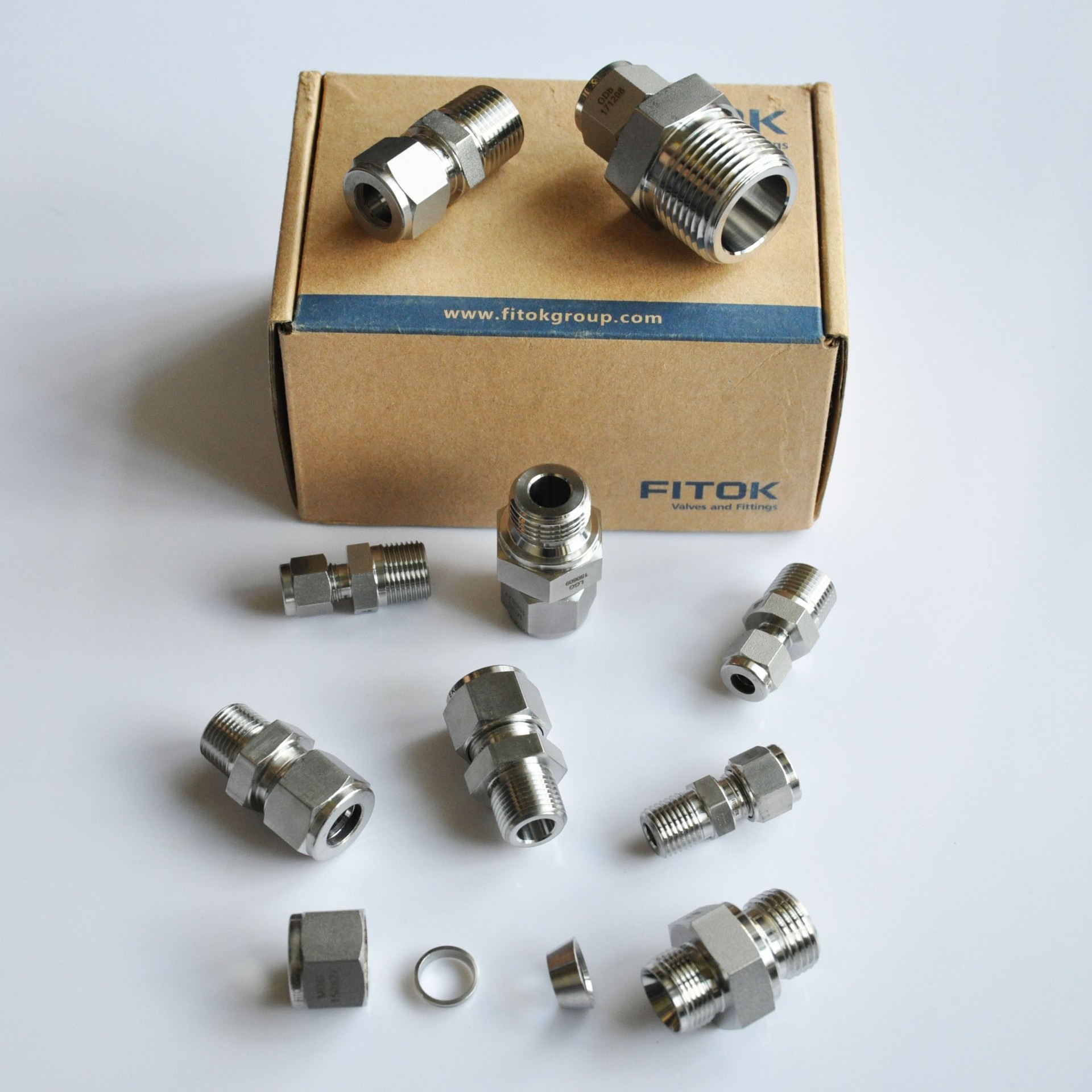 【SS-CM-FL8-RS8】FITOK/飞托克卡套管接头1/2卡套转G1/2外螺纹