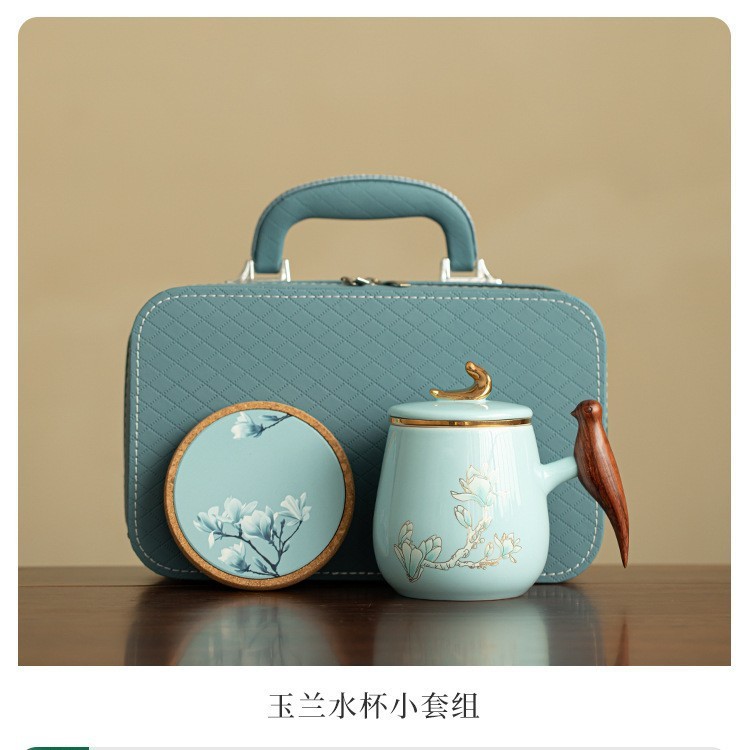玉兰办公杯茶杯个人专用办公室陶瓷茶水分离泡茶杯大容量喝茶杯|undefined